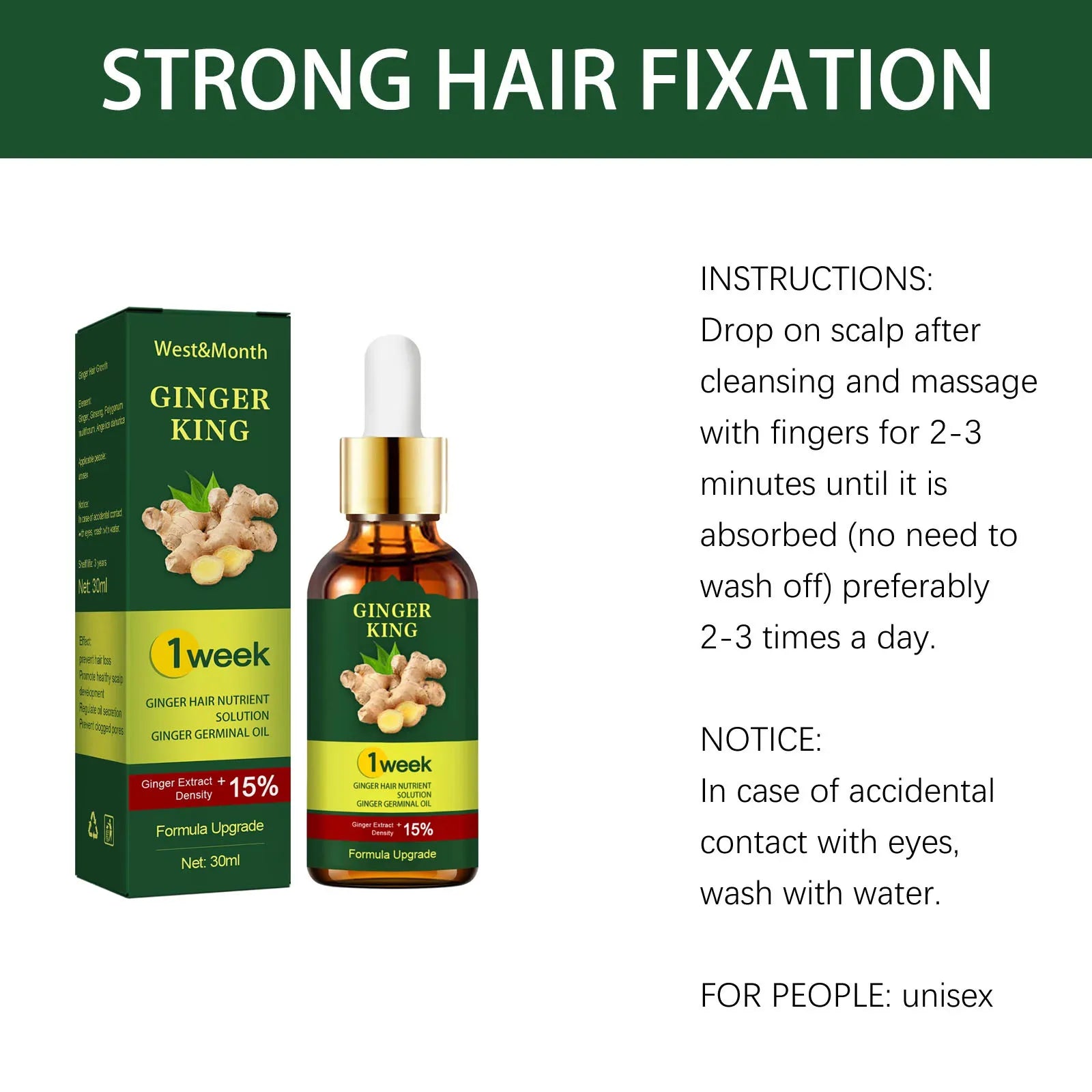 Ginger Hair Regrowth Serum