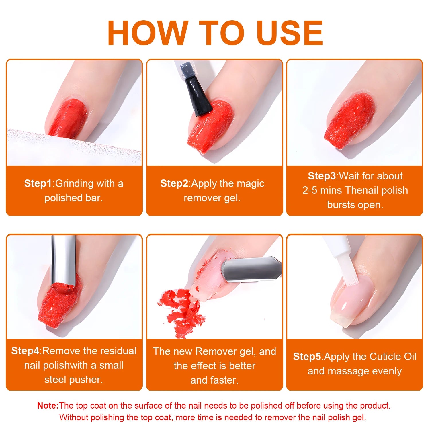 Quick & Easy Nail Gel Polish Remover
