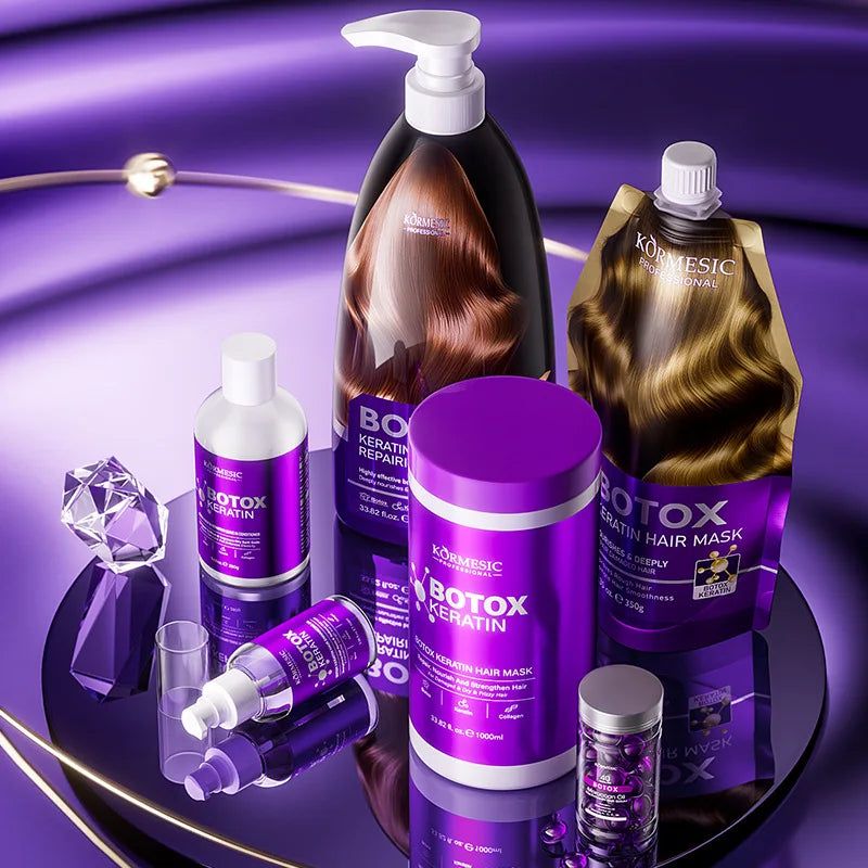 Salon-Grade Keratin Hair Repair Set