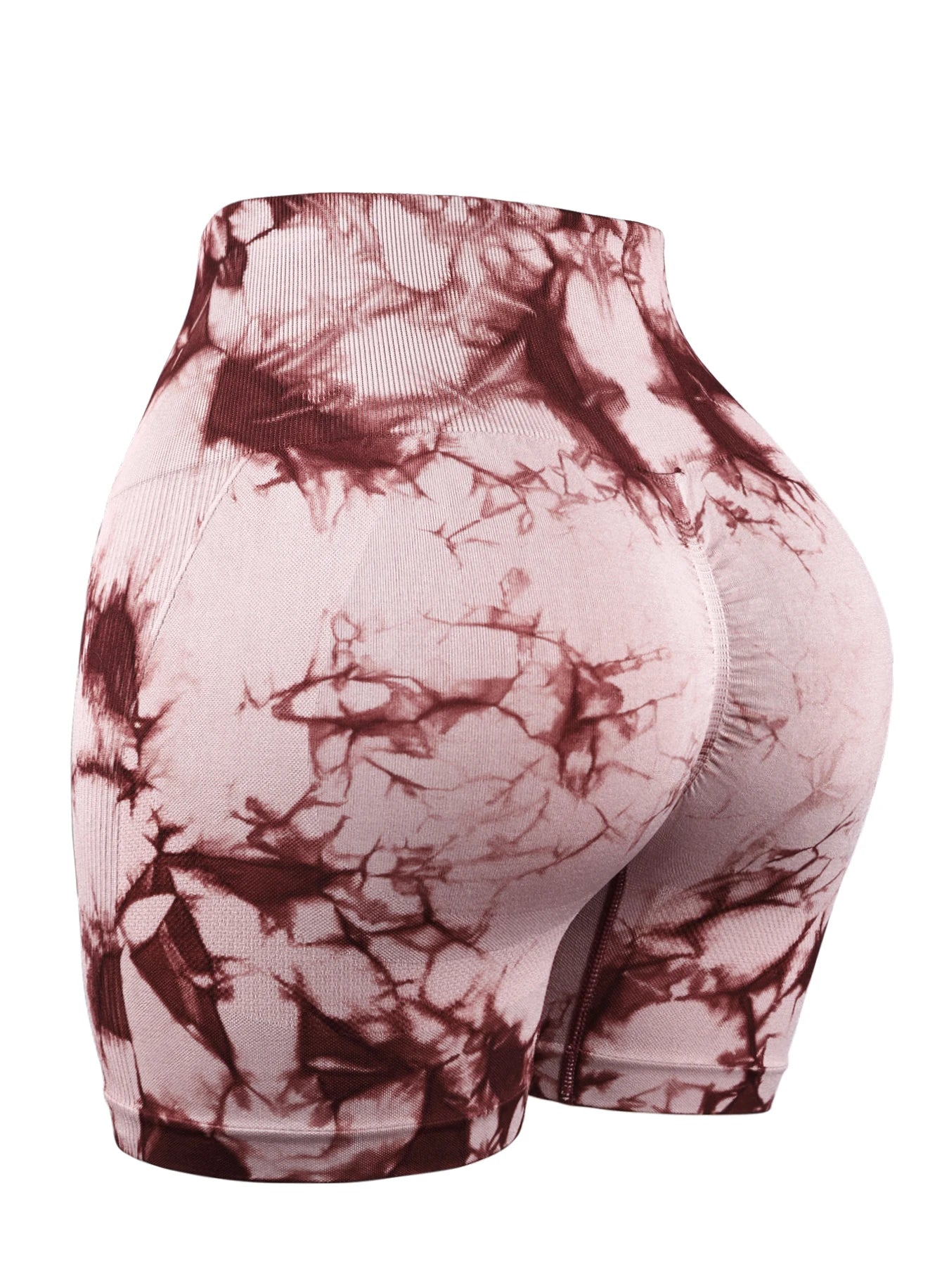 Tie-Dye High Waist Yoga Shorts