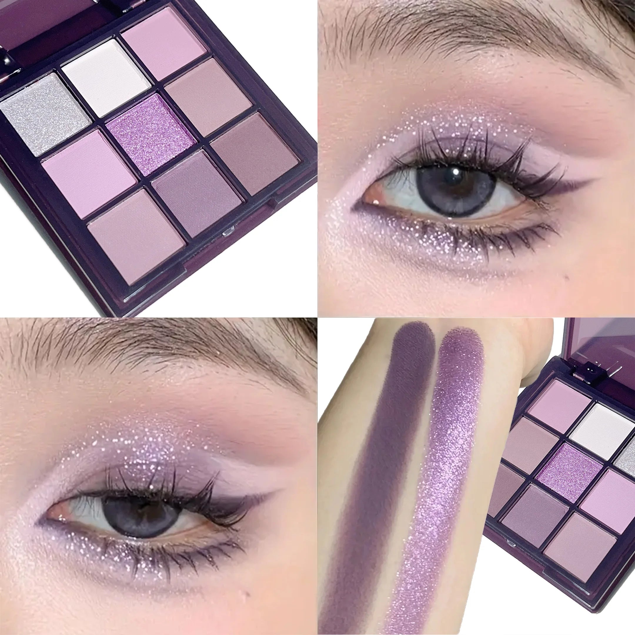 9-Color Purple Eyeshadow Palette