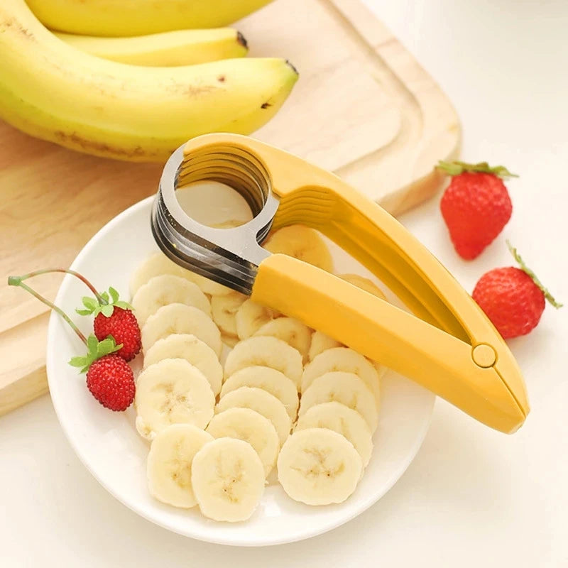 Banana Slicer Fruit Vegetable Sausage Cutter Kitchen Tool