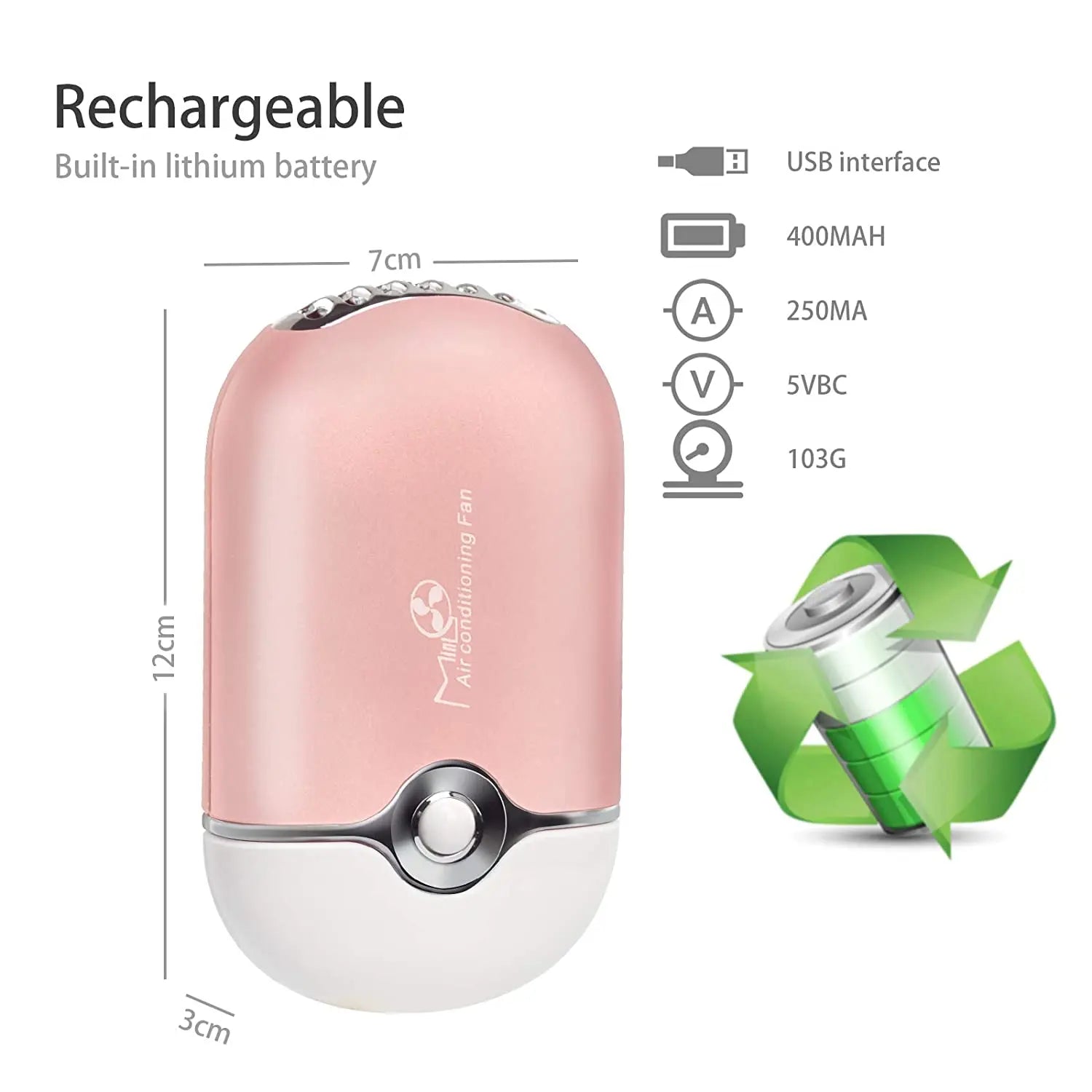 Mini USB Eyelash Fan Dryer