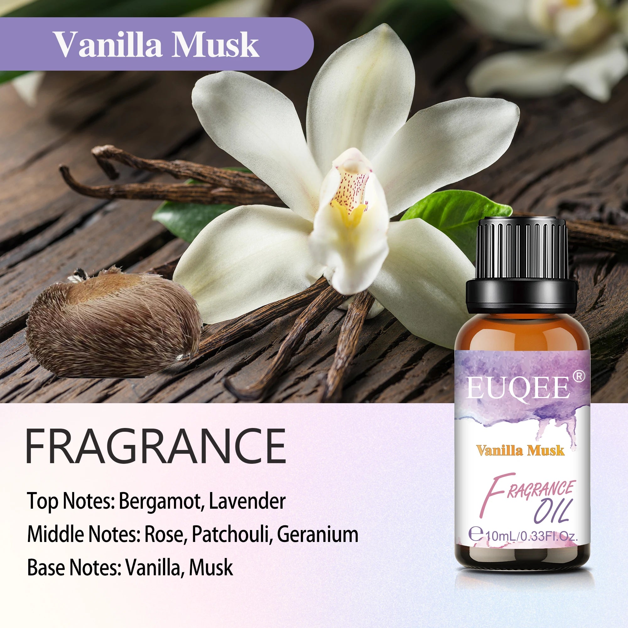 White Musk Almond Vanilla Essential Oil Blend