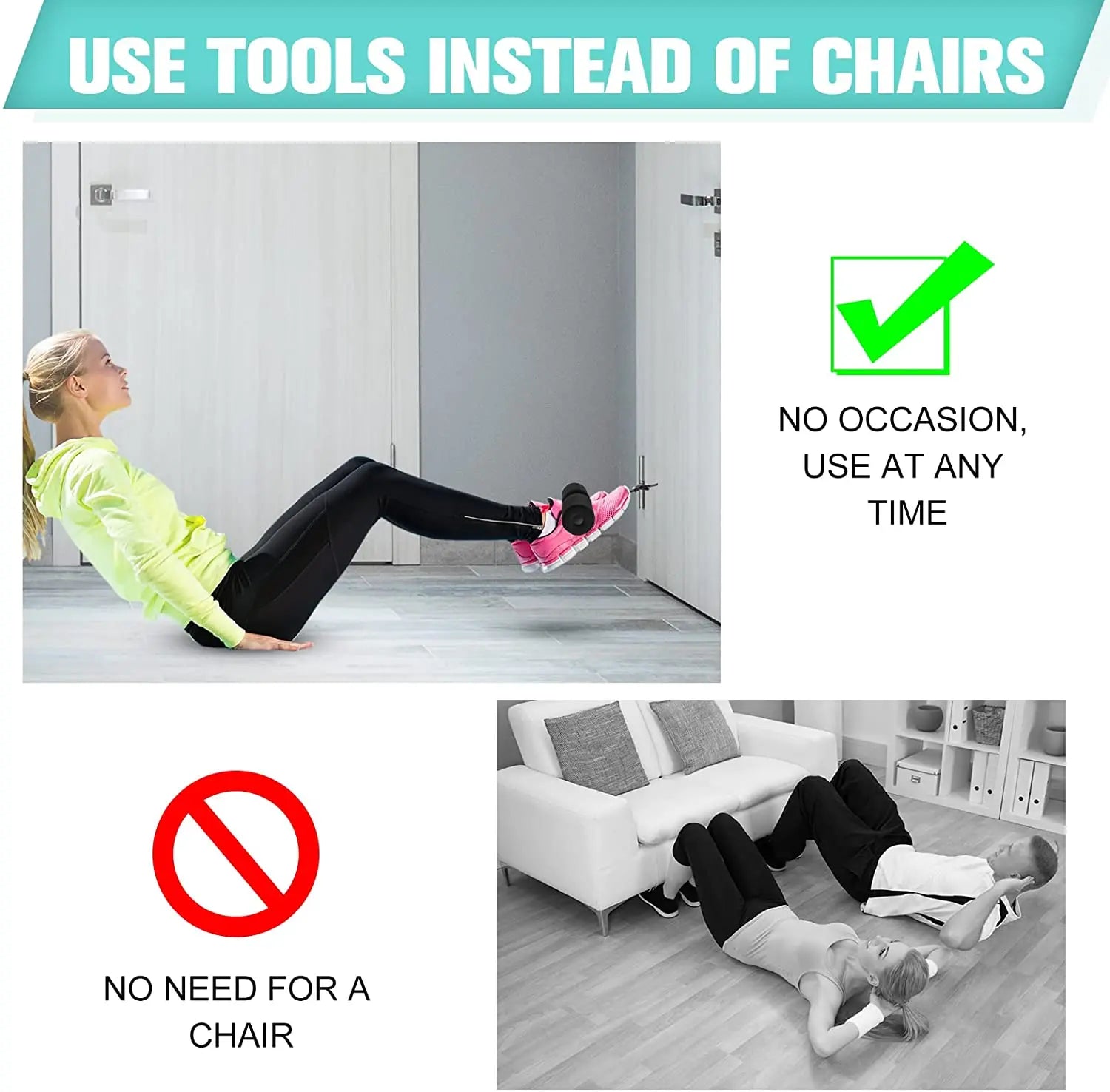 Hamstring Curl Strap Nordic Squats Ab Gear