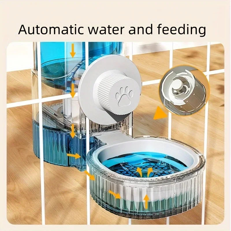 Hanging Automatic Pet Feeder and Water Dispenser