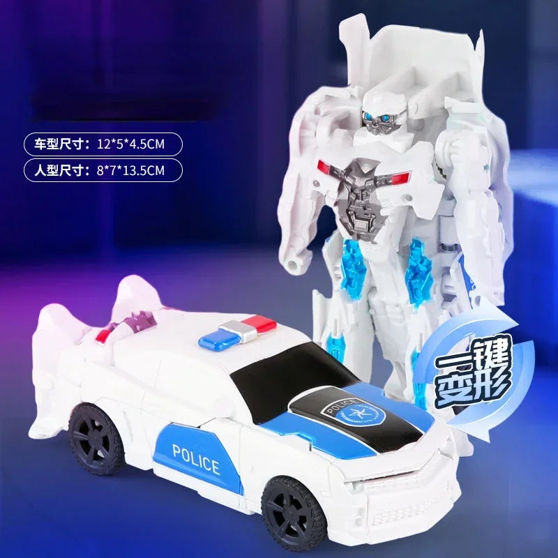 One-Step Transforming Robot Car Dinosaur Toy