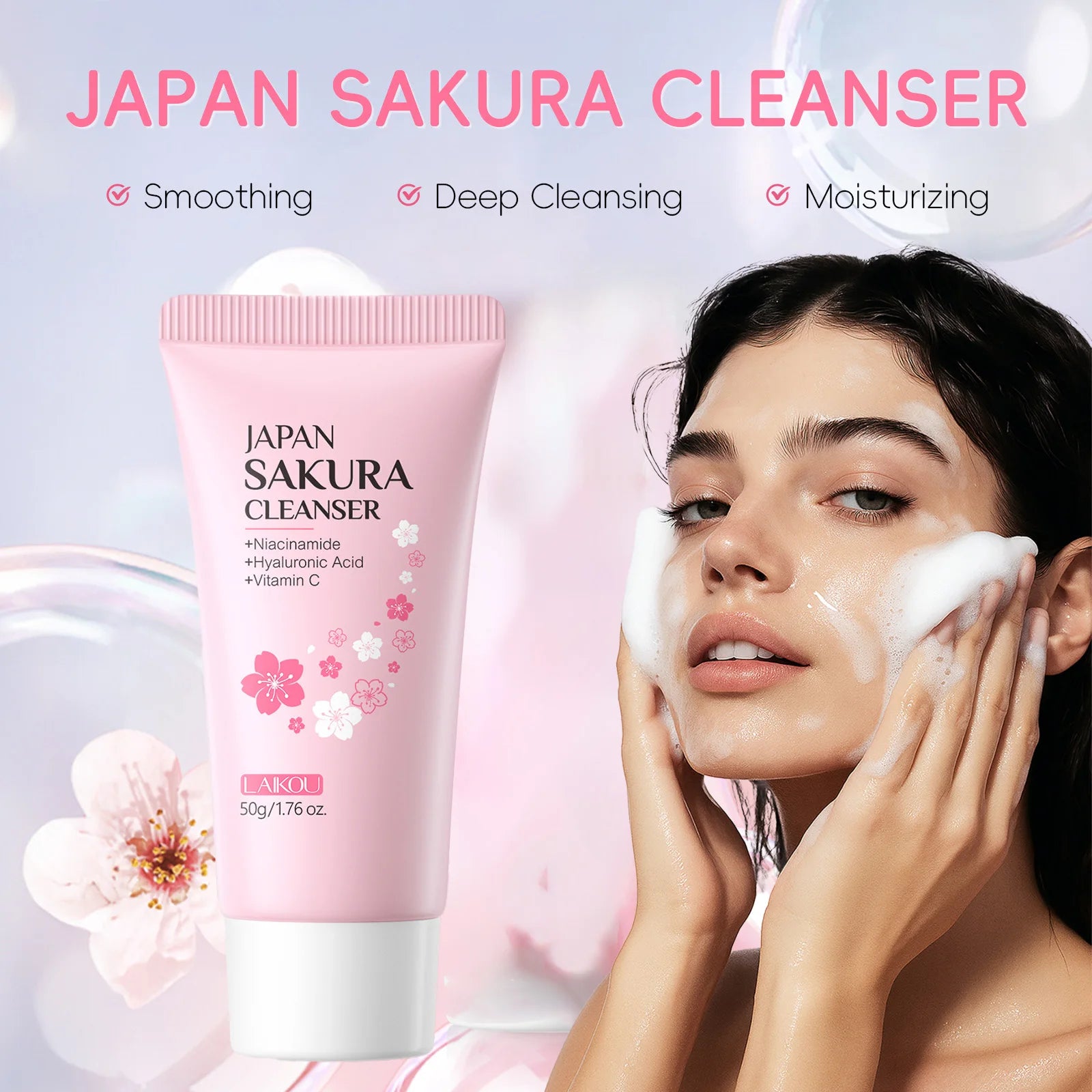 Sakura Facial Cleansing Foam