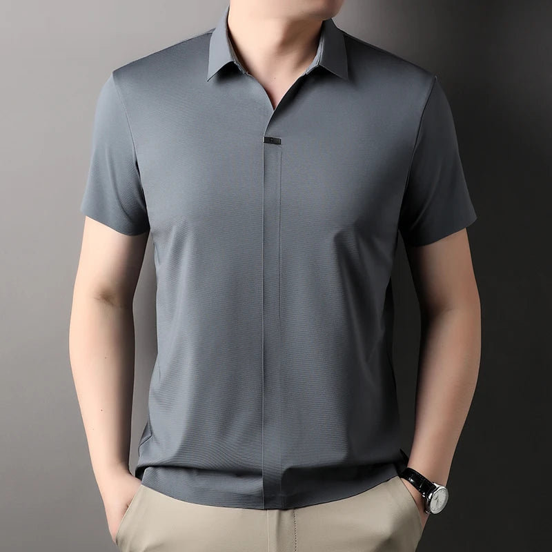 Ice Silk Polo Shirt
