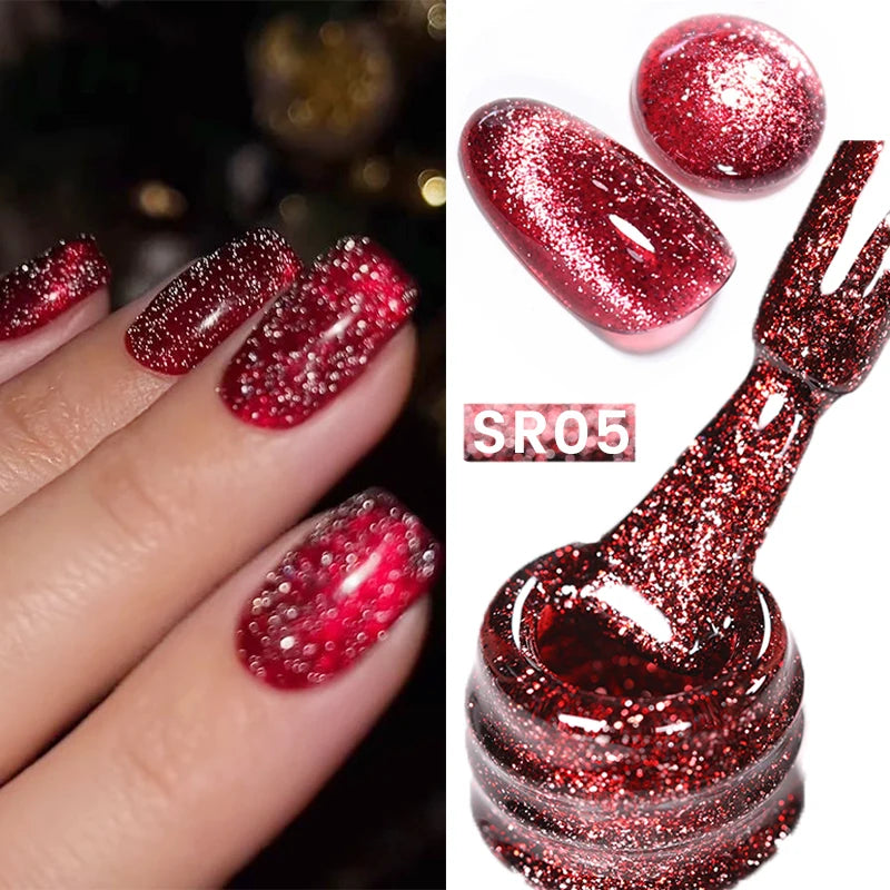 Sparkling Magnetic Cat Eye Gel Polish