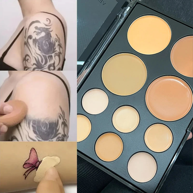 10-Color Full-Coverage Concealer Palette