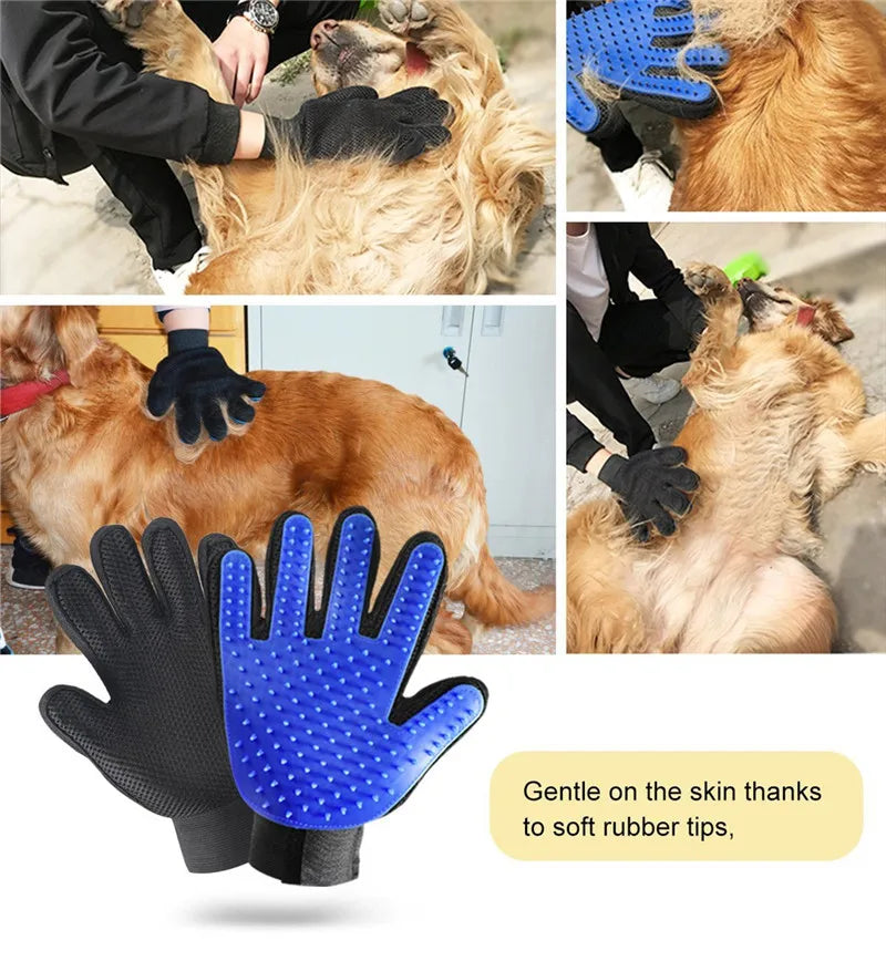 Silicone Pet Bath Brush Comb Glove Grooming Massage Supplies