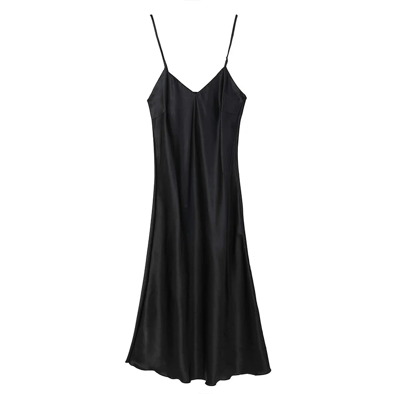 Satin V-Neck Nightgown