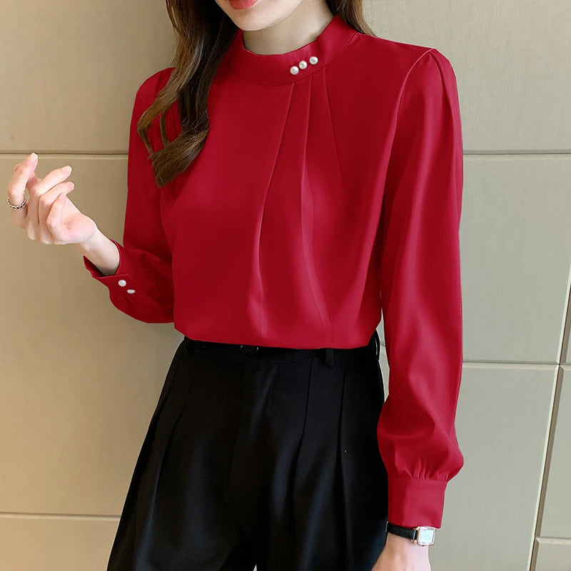Satin Beaded Blouse