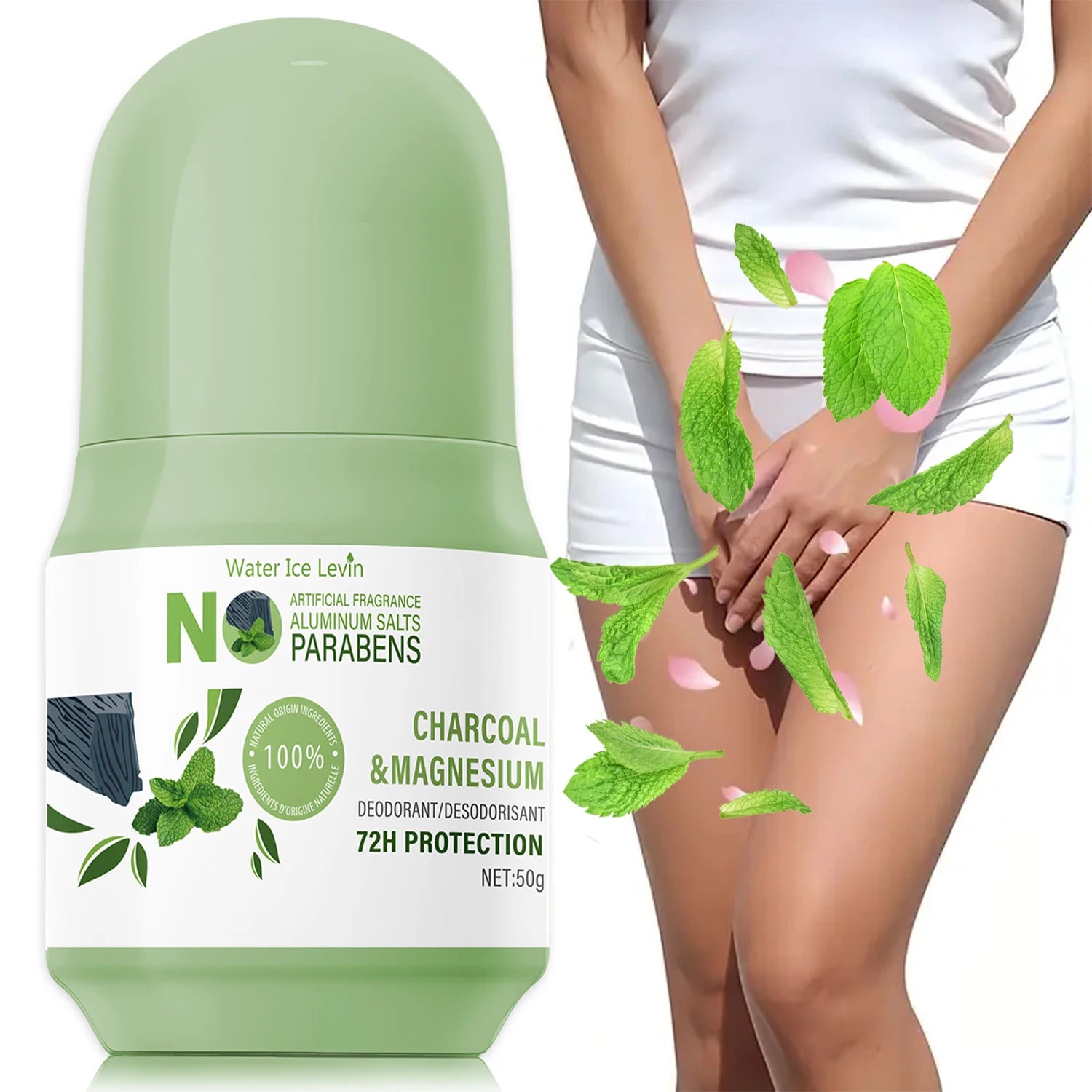 Natural Charcoal Magnesium Deodorant Stick