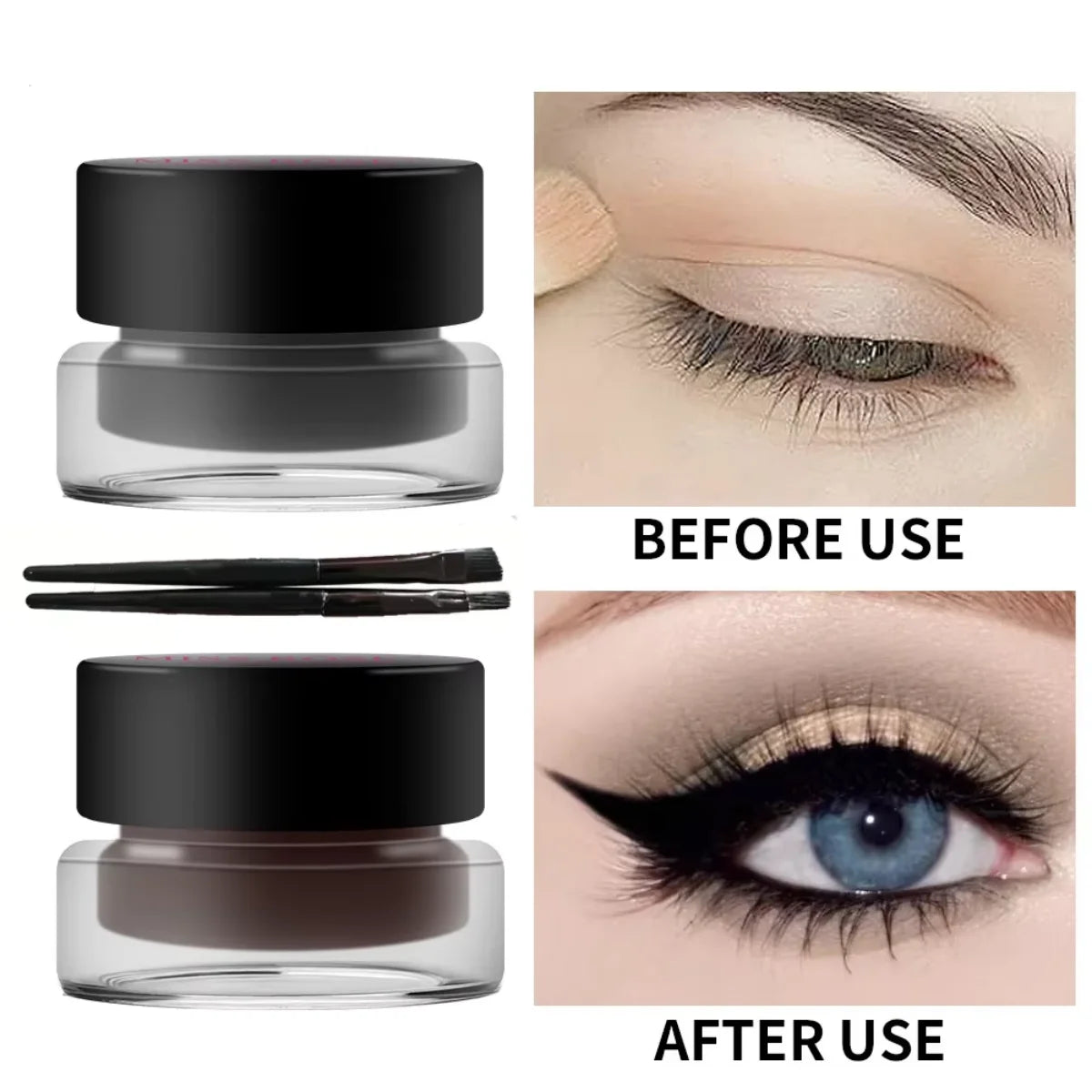 Two-Color Waterproof Eyeliner Gel Set