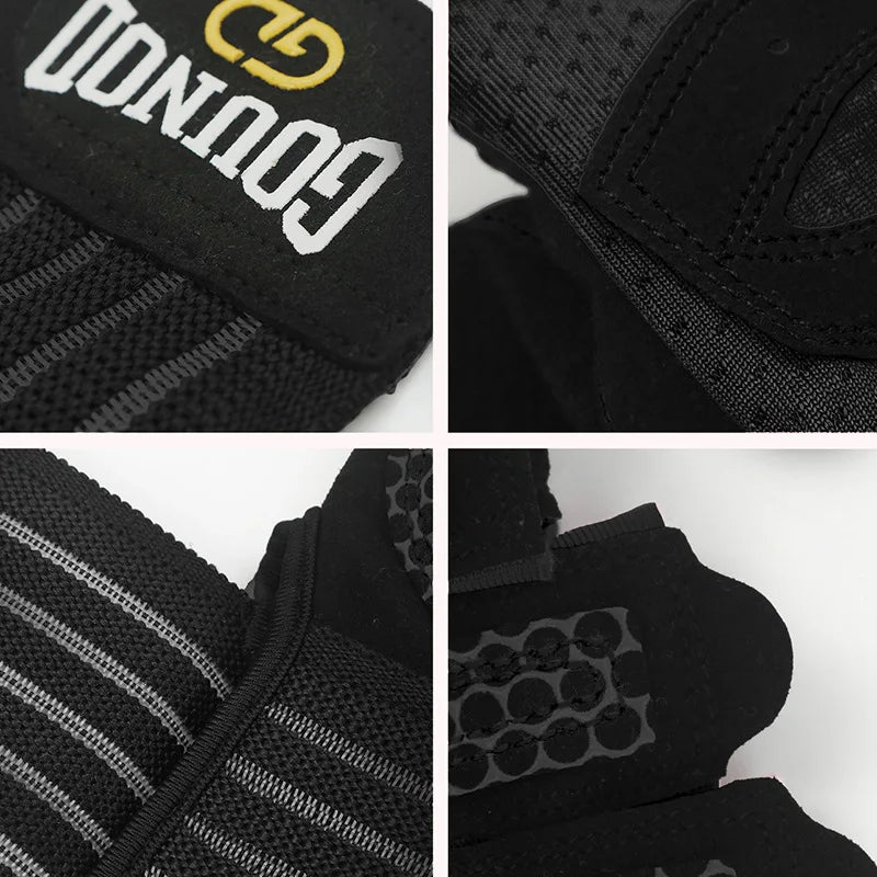Breathable Weightlifting Gloves with Wristband Support