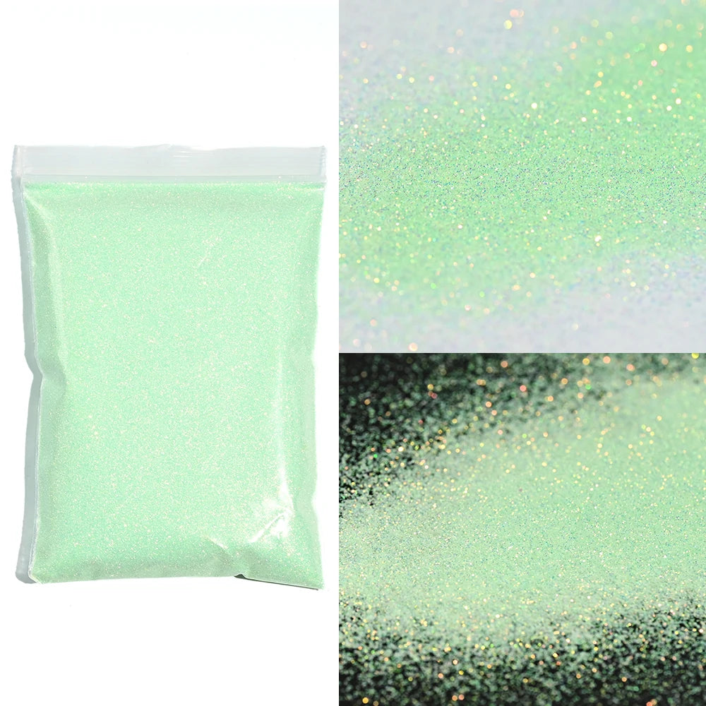 Blue-Green Luminous Nail Powder
