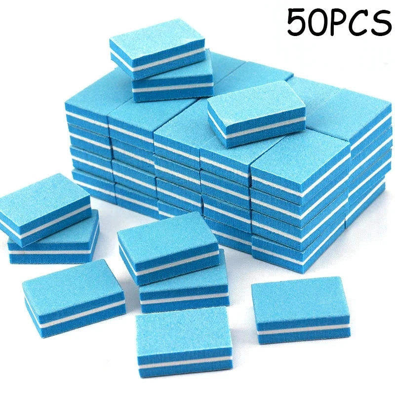 Mini Double-Color Nail Buffer Sponge Blocks