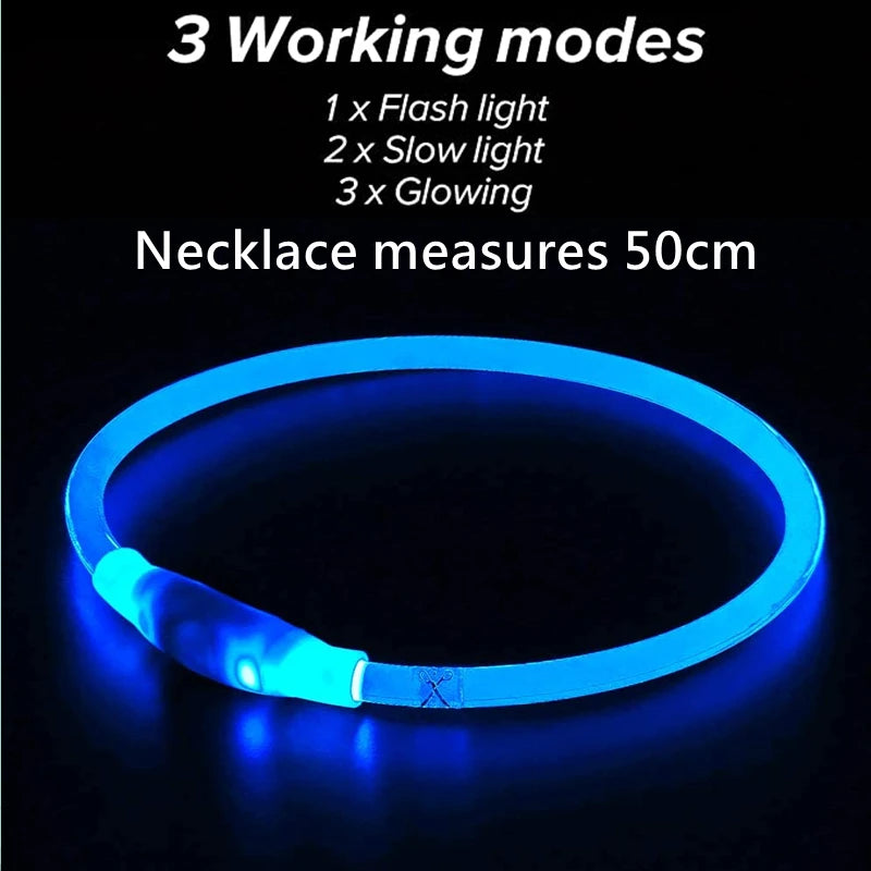 USB LED Dog Collar: Glowing Safety Collar for Pets