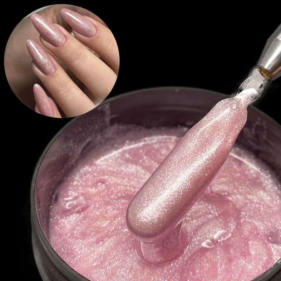 Glitter Milky Hard Builder Gel