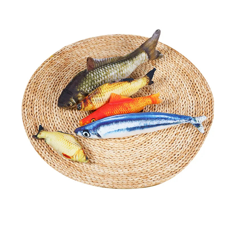 Interactive Fish Pillow Toy: Fun Training for Cats