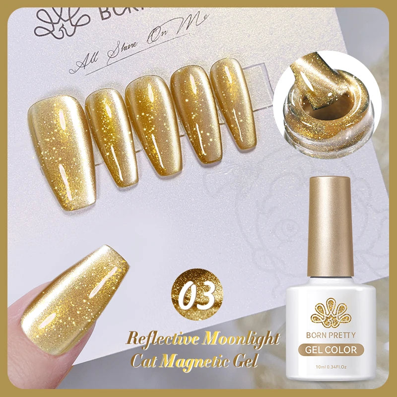 Sparkling Magnetic Cat Eye Gel Polish