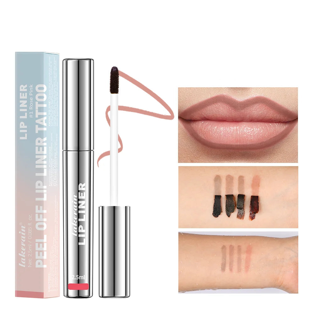 Waterproof Peel-Off Lip Tint and Liner