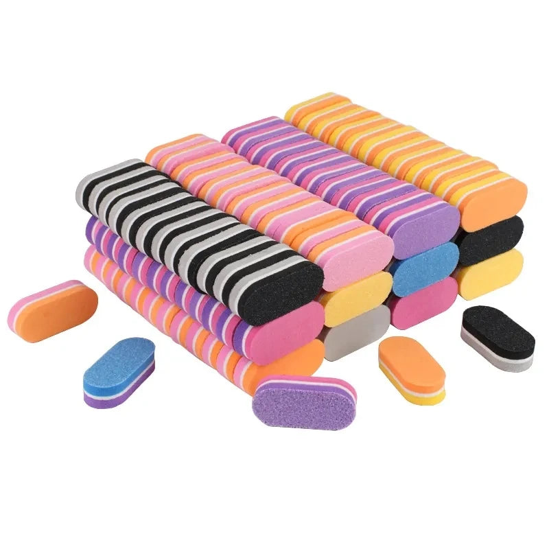 Mini Double-Color Nail Buffer Sponge Blocks