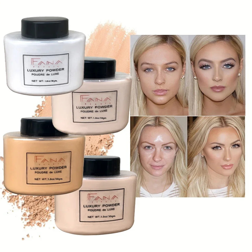 Luxury Four-Color Loose Setting Powder