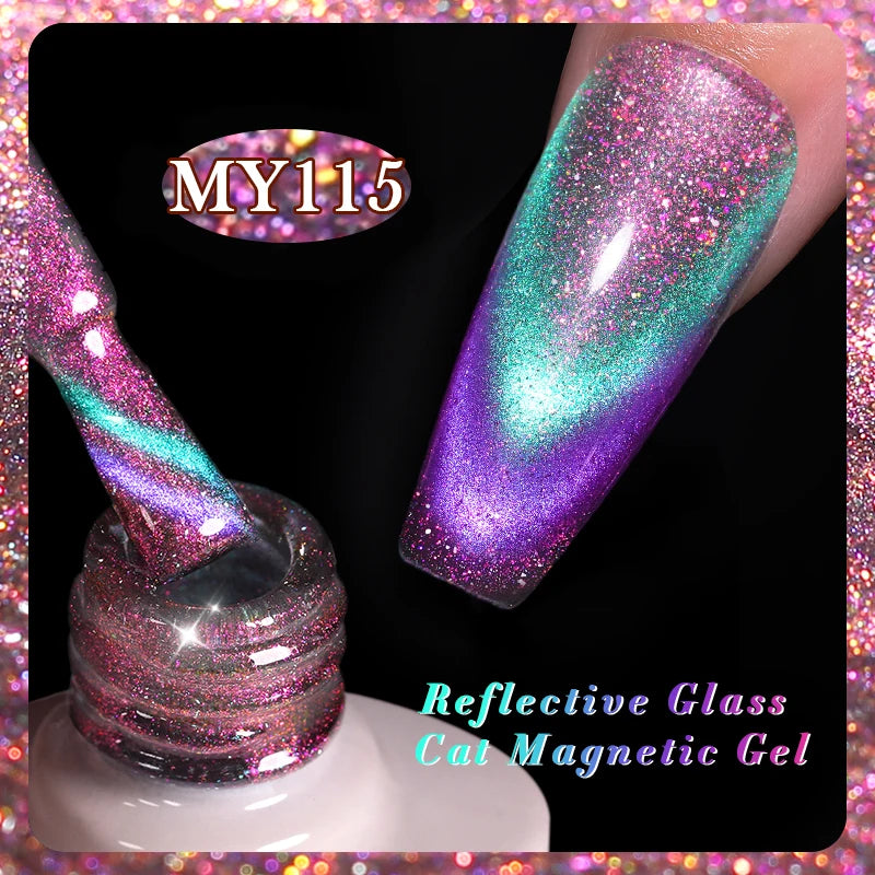 Sparkling Magnetic Cat Eye Gel Polish
