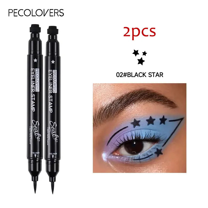 2-in-1 Star & Moon Stamp Liquid Eyeliner Pen