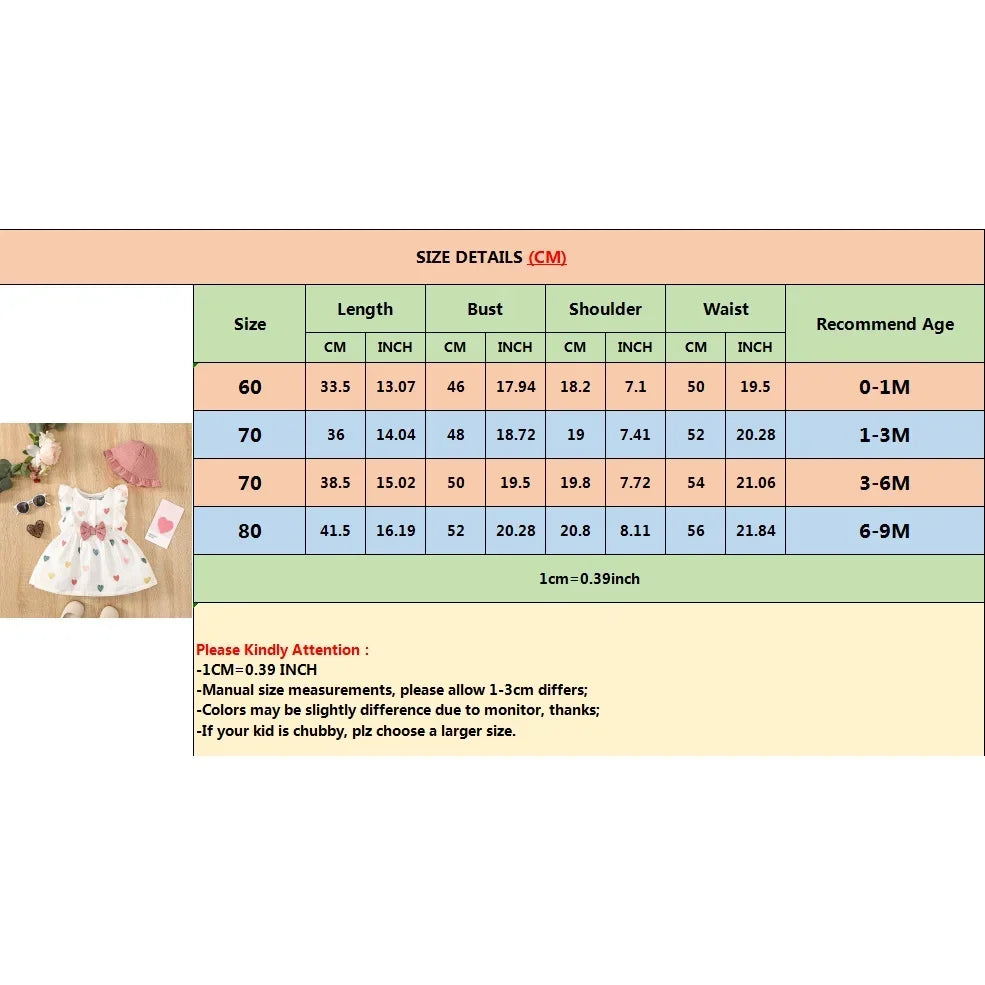 Love Print Sleeveless Dress Set