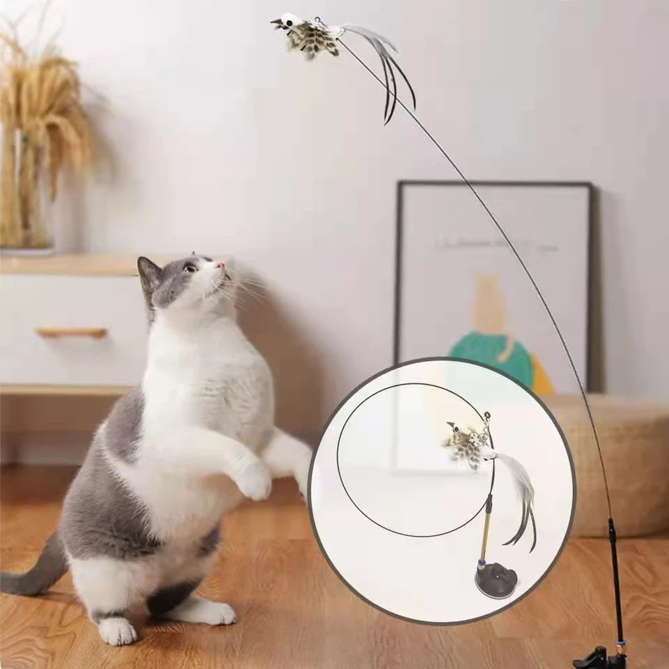 Feather Bird Cat Toy: Interactive Fun for Feline Friends