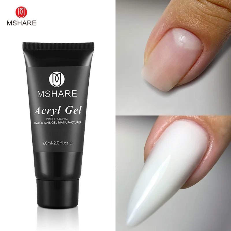 Hema-Free Milky White Poly Nail Extension Gel