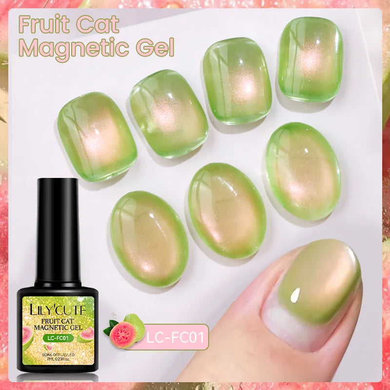 Peach Pink Cat Magnetic Gel Polish