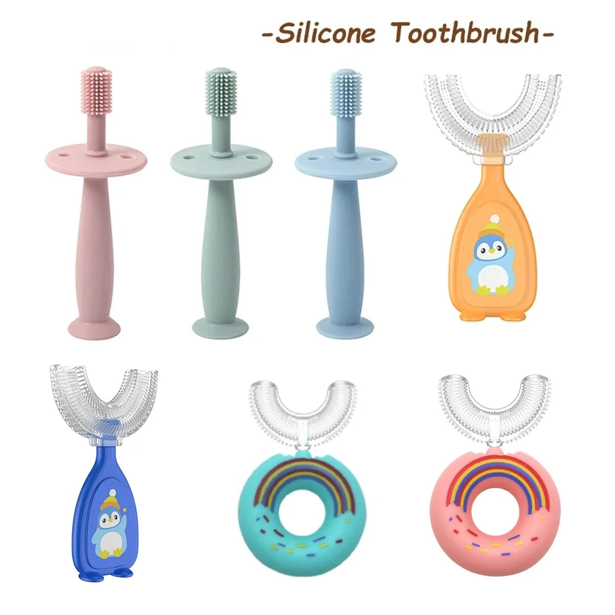 Soft Silicone Training Toothbrush