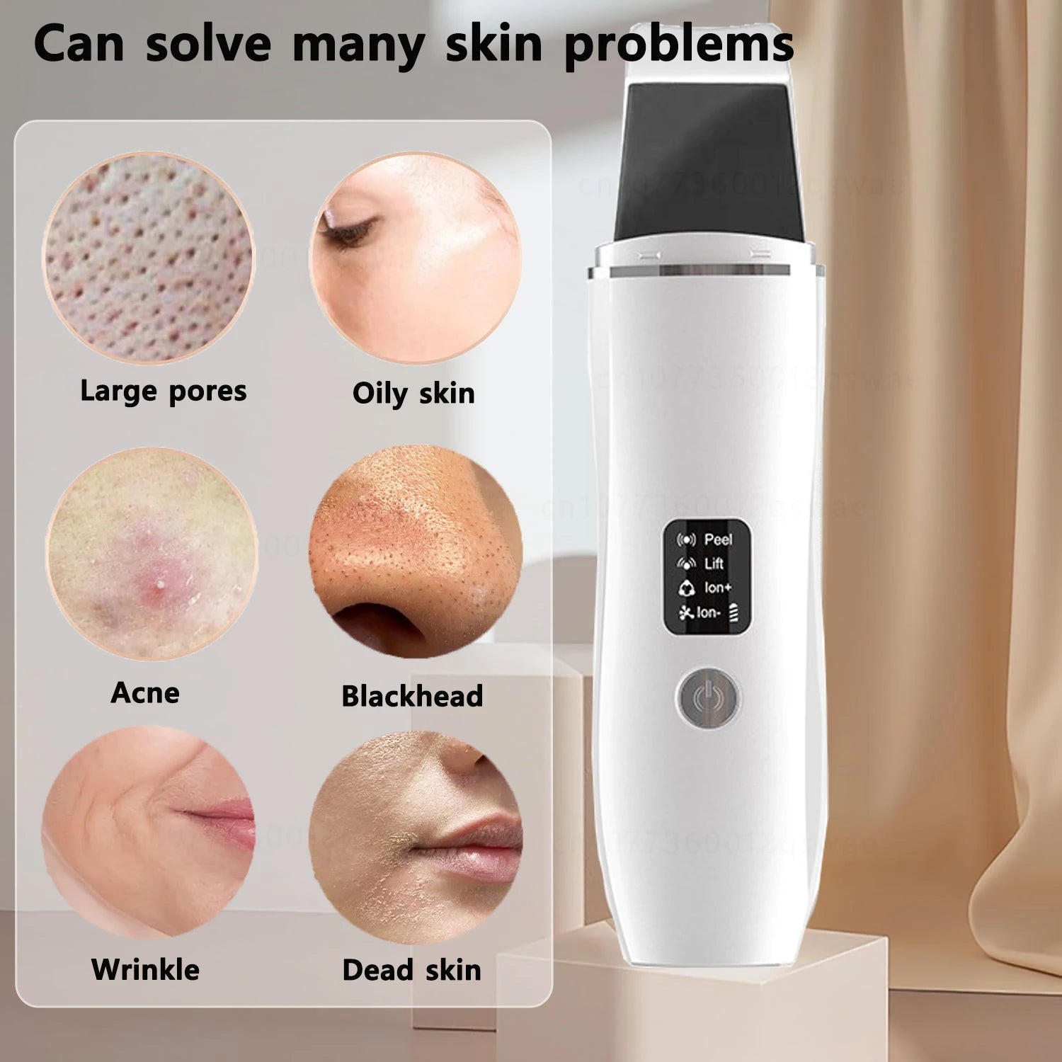 Ultrasonic Facial Skin Scrubber