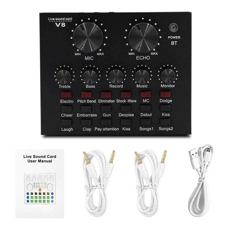V8 V8S USB Audio Mixer