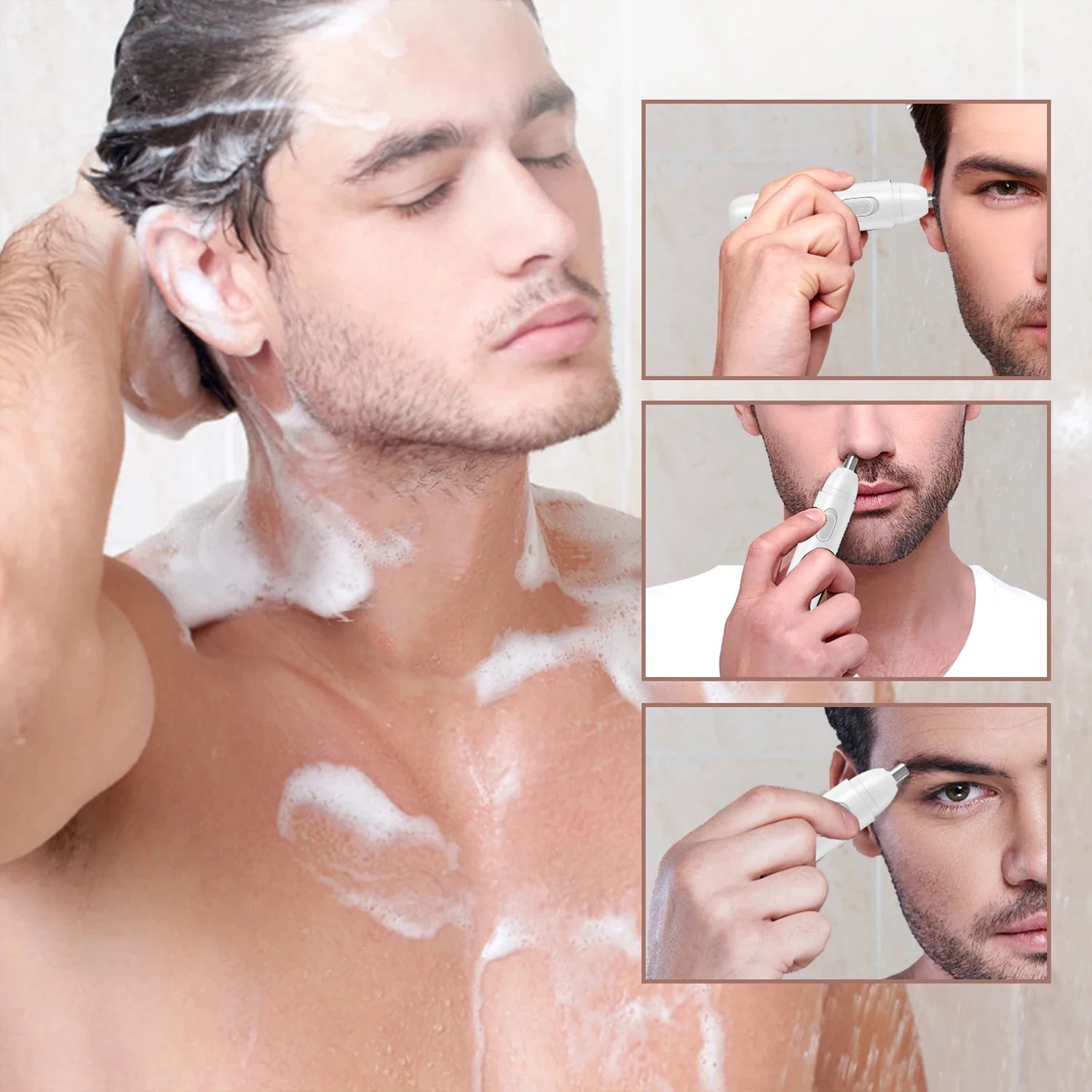 Battery-Powered Men’s Nose Hair Trimmer