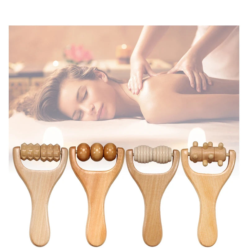 Natural Wooden Body Massage Roller