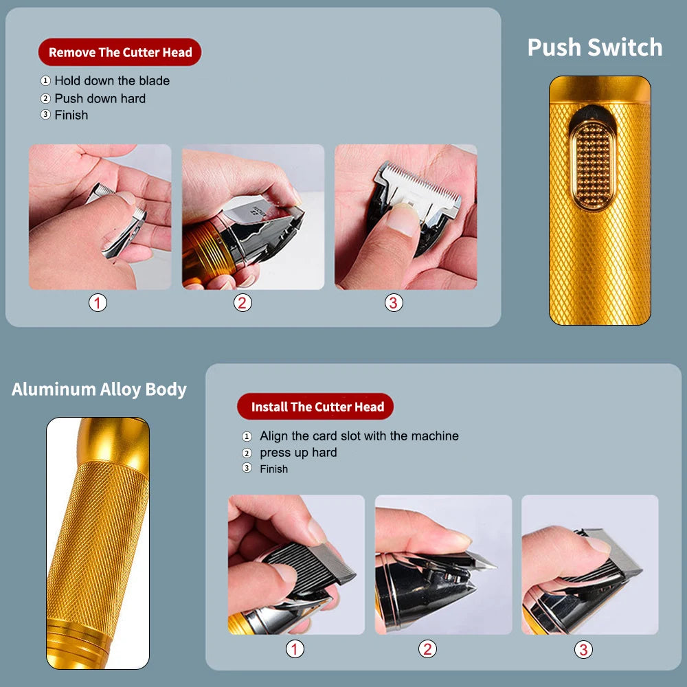 Cordless Pet Hair Trimmer for Efficient Grooming at Home