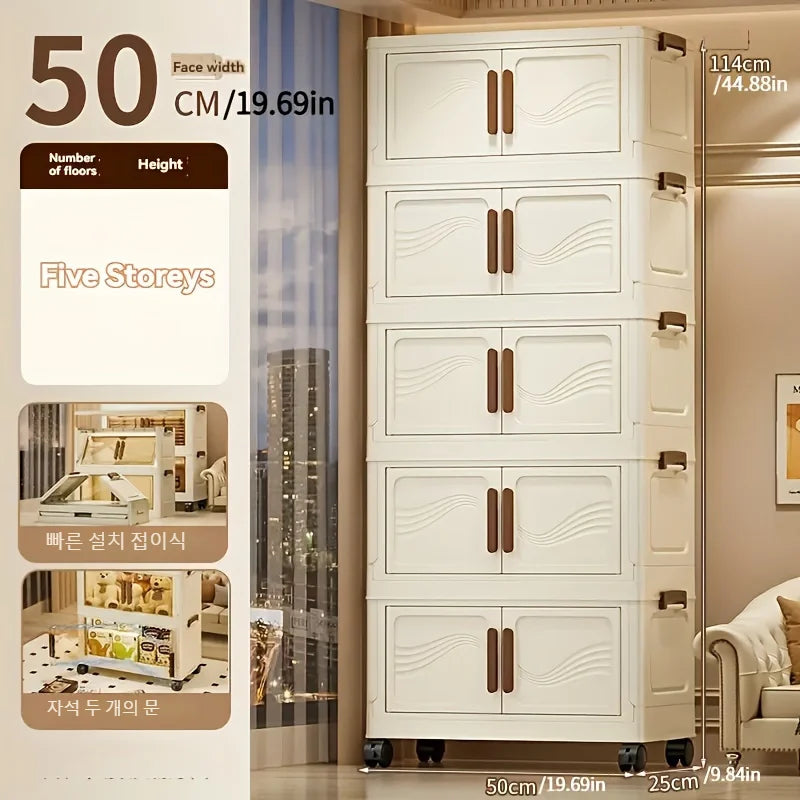 Foldable Storage Box with Clear Door