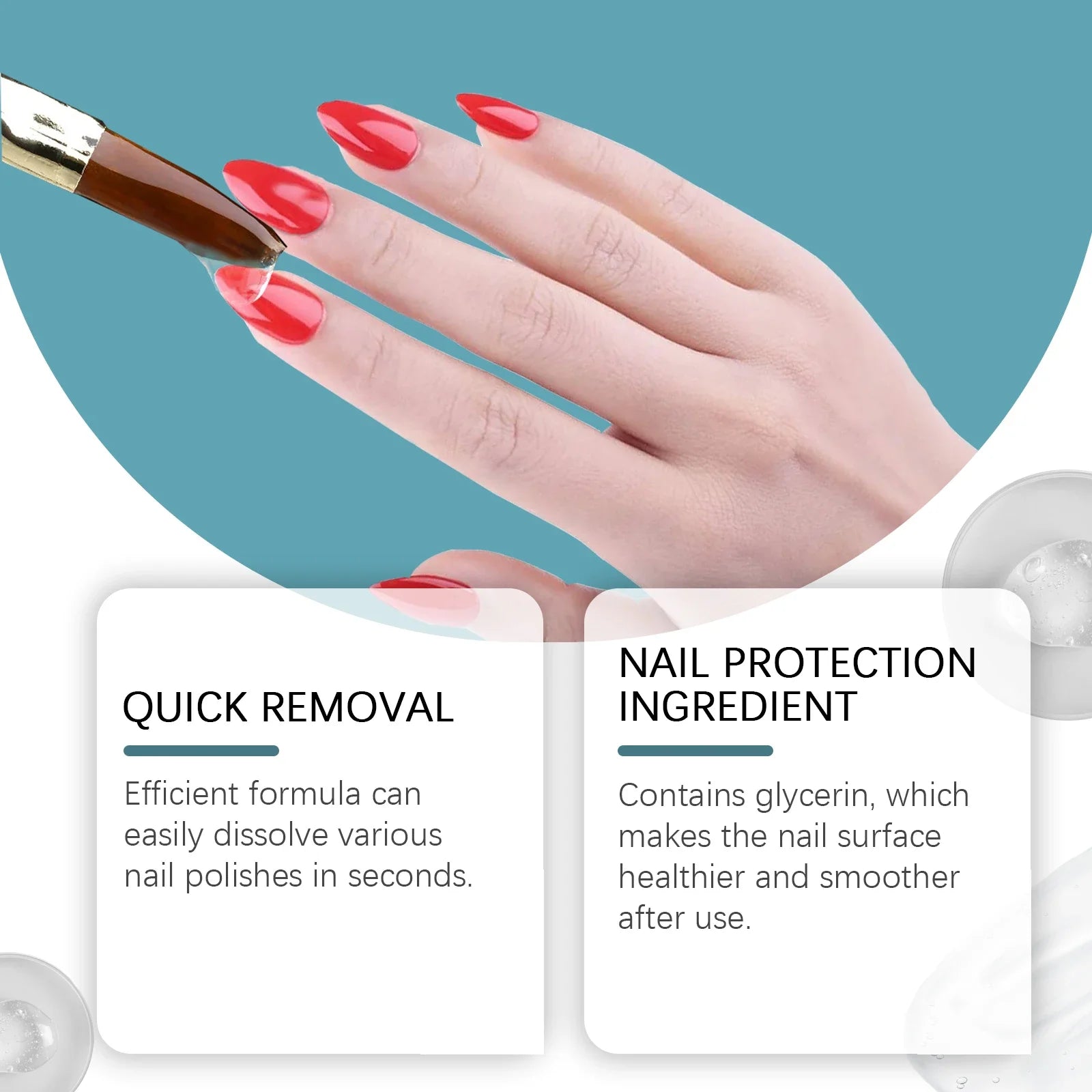 60ml Nail Brush Cleaner Fast Gel Remover