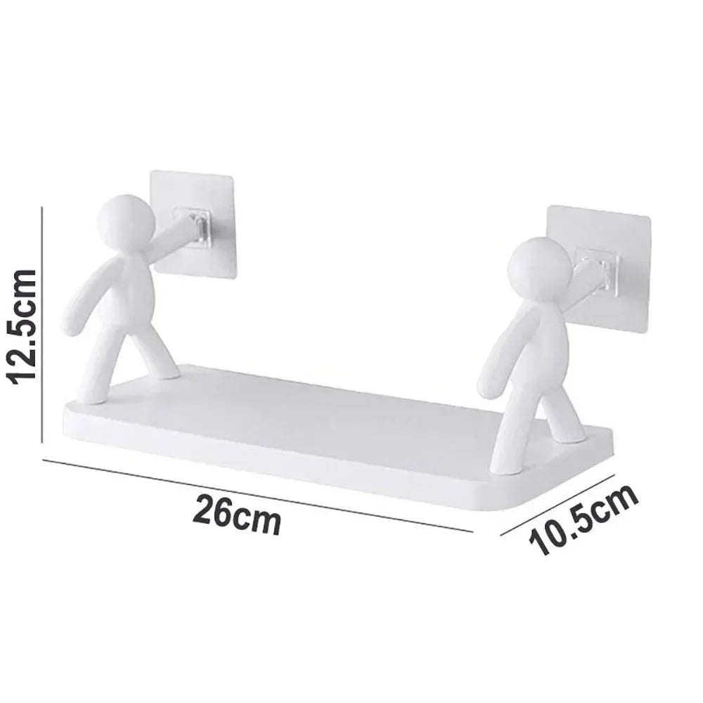 Self-adhesive Bathroom Shampoo Storage Racks