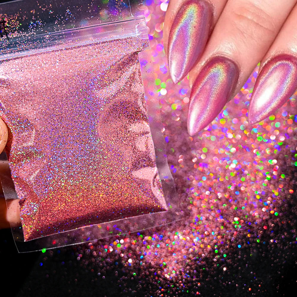 Blue-Green Luminous Nail Powder