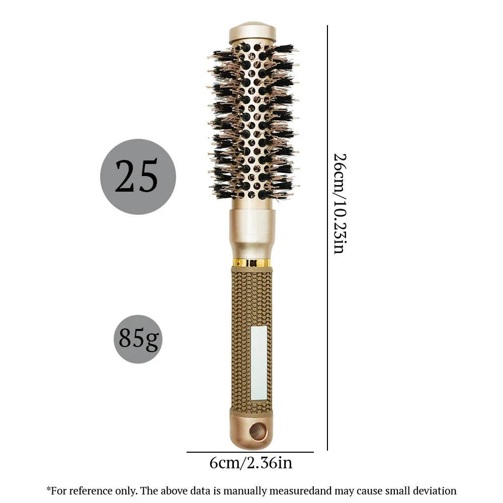 Aluminum Round Barrel Curling Brush Adds Volume