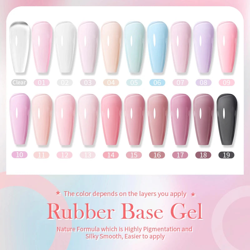 Milky Pink Rubber Base Gel Nail Polish