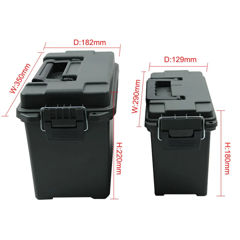 Lightweight Military Style Plastic Ammo Box