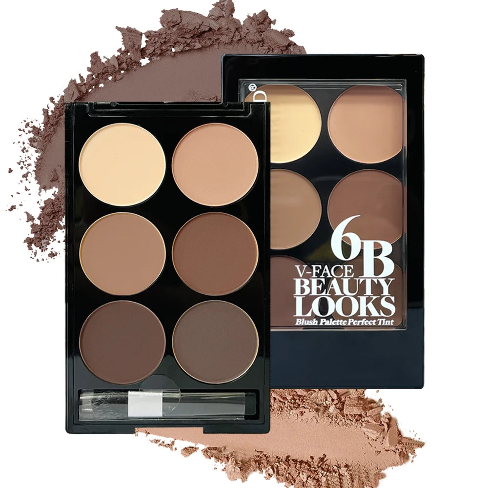 Six-Color Highlight Contour Powder Palette